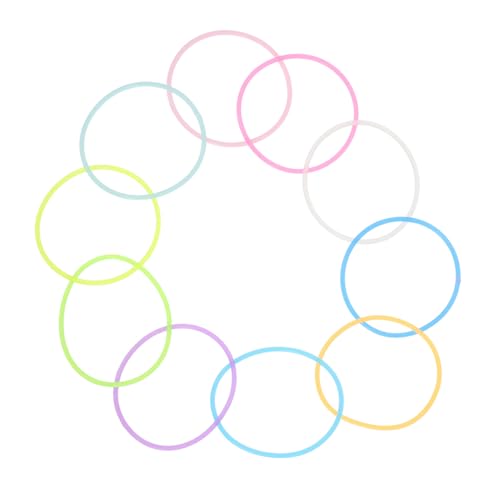 SOLUSTRE 10 Stück Silikonarmbänder in Verschiedenen Farben Elastische Armbänder als Haargummis und Party Leuchtend im Dunkeln für Festivals und Sportveranstaltungen von SOLUSTRE