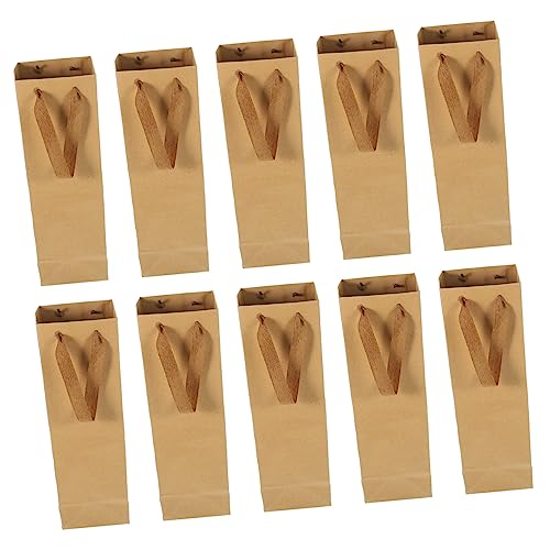 SOLUSTRE 10 Stück Weintragetaschen Schnapstragetaschen Papier-weintaschen Für Rotweintaschengriff Leicht Zu Tragen Geeignet Für Weihnachten Und Hochzeiten von SOLUSTRE