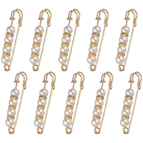 SOLUSTRE 10pcs Zarte Brosche Pin Rock Taille Taste Langlebig Brosche Pin für Kleidung von SOLUSTRE