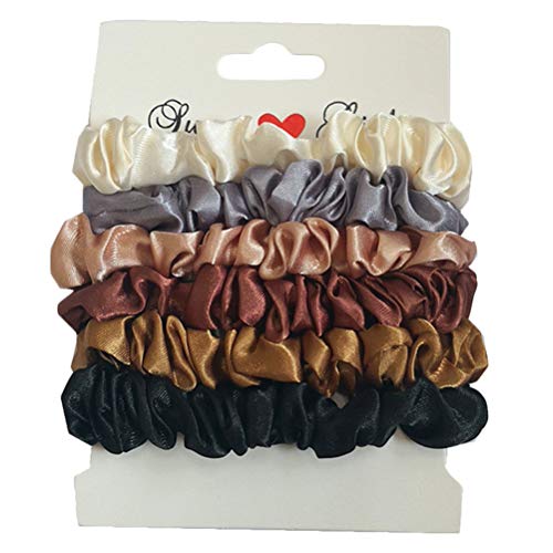 12 Stk Haargummis Aus Satinseide Seide Haarband Für Schlaf Weiche Haargummis Weiche Haarband Haargummis Seile Scrunchie Elastische Pferdeschwanz-bommeln Damen Elastizität Pack von SOLUSTRE