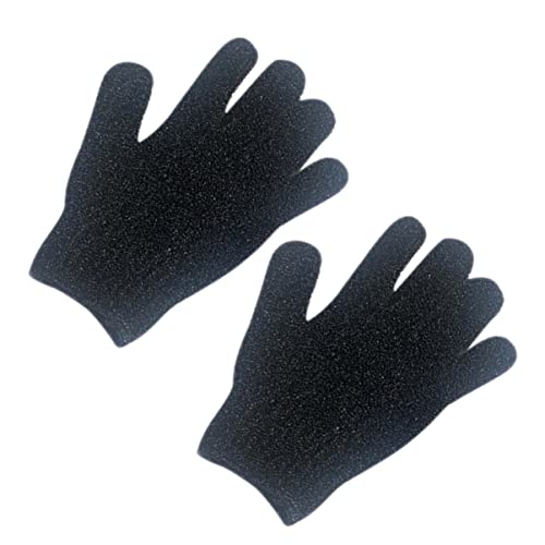 SOLUSTRE 2st Badehandschuhe Mit Doppelter Textur Herren Handschuhe Seidenhandschuh-peeling Reiben Handschuhe Peeling-handschuh Luffa-handschuhe Duschhandschuh Fräulein Körper Badetuch von SOLUSTRE