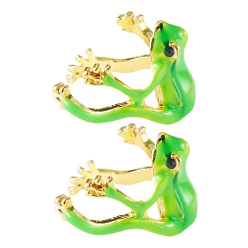 SOLUSTRE 2 Stück Froschringe Tierringe Froschschmuck Für Frauen Verstellbarer Ring Süßer Lustiger Ring Mädchenringe Tierringe Lustige Ringe Süßes Froschzeug Süße Ringe Lustige SOLUSTRE 2 Stück Froschringe Tierringe Froschschmuck Für Frauen Verstellbarer Ring Süßer Lustiger Ring Mädchenringe Tierringe Lustige Ringe Süßes Froschzeug Süße Ringe Lustige von SOLUSTRE