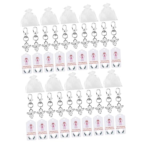 SOLUSTRE 20 Sätze Teiliges Schutzengel Schlüsselanhänger mit Aufbewahrungsbeuteln Multifunktionale Anhänger als Dankeschön Geschenke für Ärzte und Pflegekräfte Gastgeschenke zu Arzt und von SOLUSTRE