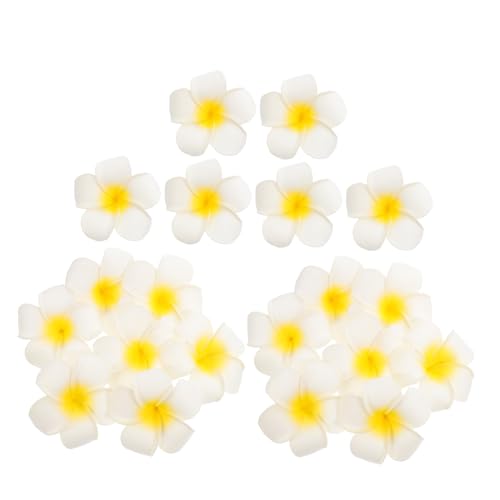 SOLUSTRE 20Stücke Plumeria Blumen Haarspangen Haarklammern aus Eva für Hochzeiten Partys Kopfschmuck Zubehör und Langlebig von SOLUSTRE