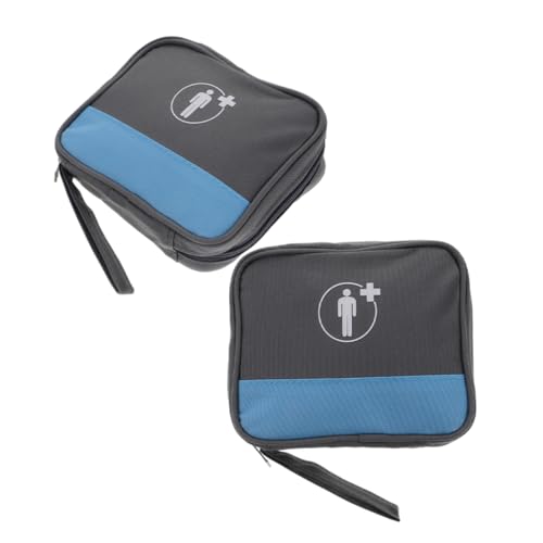 SOLUSTRE 2stücke Teiliges Erste-Hilfe-Organizer-Tasche Für Medikamente Tragbare Notfall-apotheke Für Zuhause Büro Reisen Camping Leicht Und Geräumig Für Notfallsituationen von SOLUSTRE