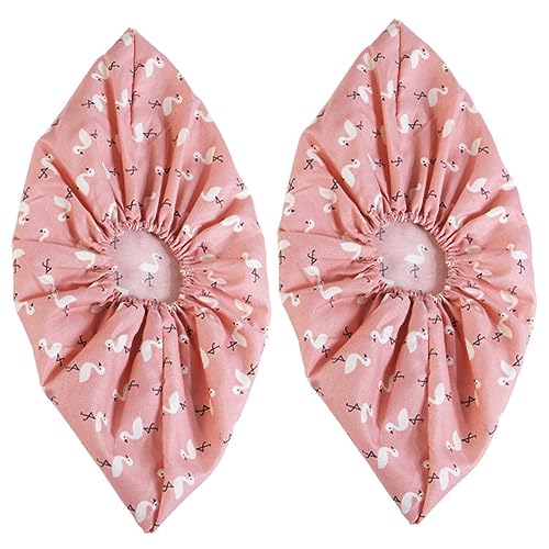 SOLUSTRE 3 Paar rutschfeste Verstärkte Schuhüberzüge mit Flamingo Waschbar Wiederverwendbar aus Robustem Material als Schutz für Schuhe und Böden im Haushalt Grün von SOLUSTRE