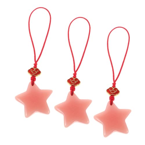 SOLUSTRE 3 Stück Teiliges Handyanhänger Leuchtenden Sternen Leichter Strapazierfähiger Schlüsselanhänger und Taschenanhänger Nachtleuchtend für Party Alltag Kompatibel mit Allen Modellen von SOLUSTRE