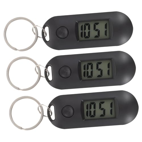 SOLUSTRE 3stücke Digitale Taschenuhr Junge Mädchen Schlüsselanhänger Uhr Mit Led Display Kleine Digituhr Als Schlüsselanhänger Für Schule Und Prüfungen von SOLUSTRE