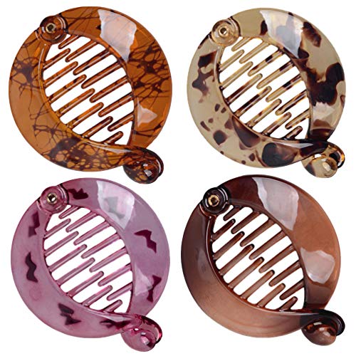 SOLUSTRE 4 Stück Bananen Haarspange Pferdeschwanz Haarspange Haarkralle Damen Frauen Mädchen Haarschmuck Kopfschmuck Geschenk Stil 1 von SOLUSTRE