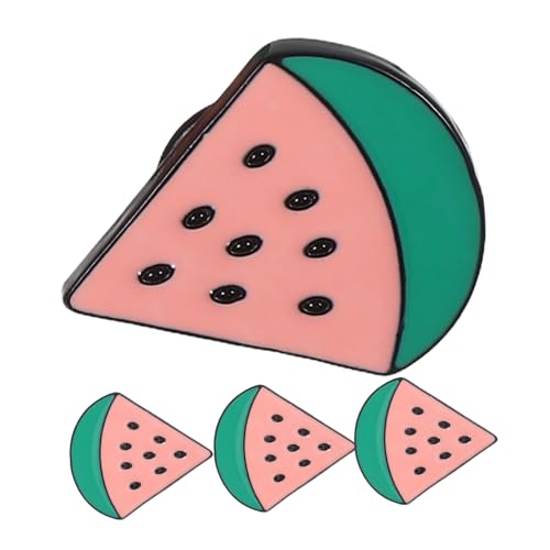 SOLUSTRE 4stücke Wassermelonen Broschen Für Lustige Frucht-anstecknadeln Für Kleidung Taschen Und Schals Sommer Accessoire Für Partys Und von SOLUSTRE