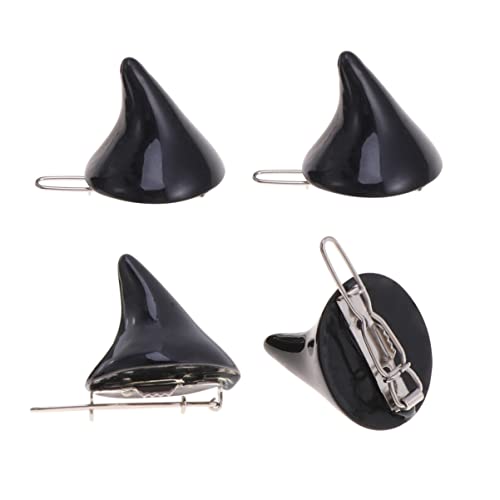 SOLUSTRE Perlen-Haarspange 4 Stück Teufelshorn Haarspangen Halloween Haarnadel Horror Gothic Horn Haarspangen Dämon Kopfbedeckung Haarspangen Für Halloween Cosplay Perlen-Haarspangen von SOLUSTRE