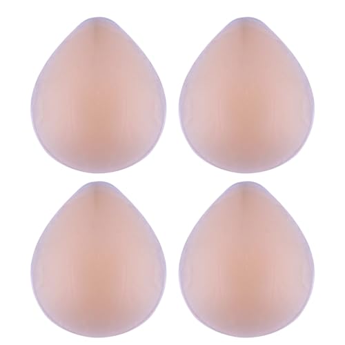 SOLUSTRE 4 Stück wasserdichte Aufkleber für Private Teile Strumpfhosen für Frauen Silikon Klebe-BH Sichtschutz Cover Unterhosen Damen Bademode Intimbereich Pad von SOLUSTRE