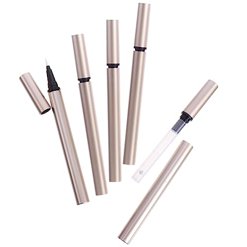 SOLUSTRE 5 Stück Eyeliner Leere Eyeliner-Zauberstabröhren Flüssiger Eyeliner-Stift Leere Flüssige Kosmetik Lipgloss-Behälter Applikatoren Blauer Eyeliner Flüssige Eyeliner Leere von SOLUSTRE