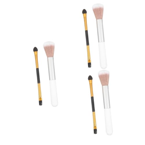 SOLUSTRE 6 Stk Make-up Pinsel kleiner Make-up-Pinsel Foundation-Make-up-Applikator Lidschatten Augenbrauenpinsel Make-up-Pinsel mit Enden Make-up gebürstet Markieren Eyeliner-Pinsel von SOLUSTRE