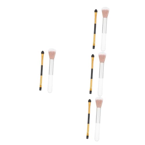 SOLUSTRE 8 Stk Make-up Pinsel pro brush kosmetikpinsel Augenbrauen Pinsel brauenpinsel Schminkwerkzeug mischen Lidschatten Pinsel Holzgriff Eyeliner-Pinsel Fräulein Make-up-Tools wolle von SOLUSTRE