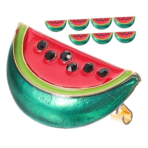 SOLUSTRE 8stücke Wassermelonen Brosche Wassermelonen Nadel Cartoon Cardigan Clip Pullover Clips Damen Reverspin Anzug Brosche von SOLUSTRE