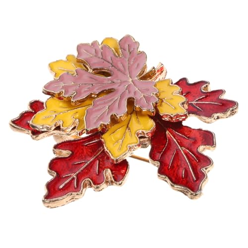 SOLUSTRE Ahornblatt Brosche Anstecknadel Metall Kreative Brosche für Kleidung Eleganter Schalstift Perfektes Accessoire für Frauen für Partys Besondere Anlässe von SOLUSTRE