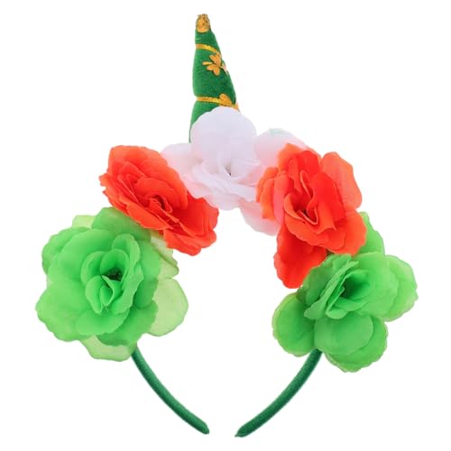 SOLUSTRE Einhorn-kostüm-stirnband Für Mädchen Und Erwachsene Einhorn-haarband Für Partys Und Festivals Irisches Festival-accessoire von SOLUSTRE
