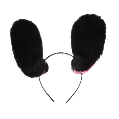 SOLUSTRE Pelziges Hasenohren-stirnband Süßes Flauschiges Stirnband Für Kostüme Geburtstagsfeiern Halloween-partys Und Bequem von SOLUSTRE