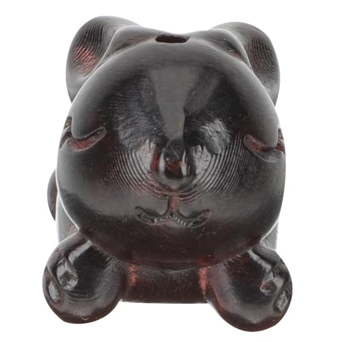 SOLUSTRE Holz Hasen Schlüsselanhänger aus Edlem Handgeschnitzt Tragbarer Bunny Anhänger als Deko und Schmuck Kompakt für Auto und Alltag für Freunde und Familie von SOLUSTRE