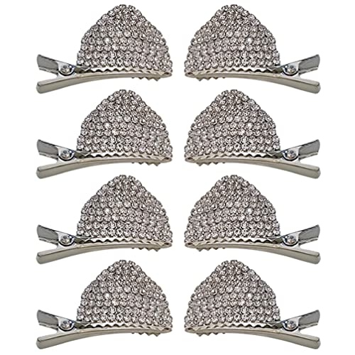 SOLUSTRE 8stücke Teiliges Katzenohren Haarklammern Mit Strass Niedliche Halloween Haarspangen Für Frauen Und Mädchen Haaraccessoires Für Kostümpartys Und Besondere Anlässe von SOLUSTRE