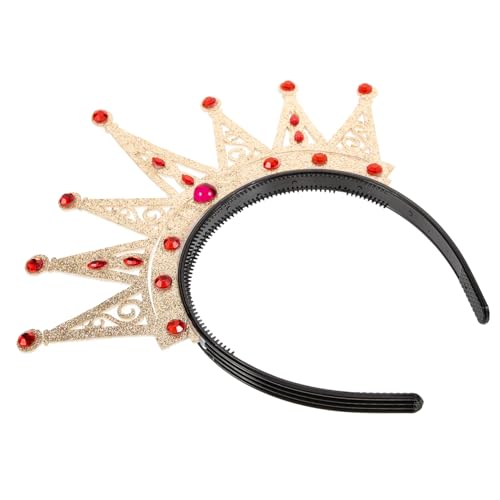 SOLUSTRE Krone Kopfschmuck für Frauen aus Leichtem Material für Geburtstagsfeiern Prinzessinnen Stirnband mit Glitzer Kostümzubehör für Partys Einzigartiger Haarschmuck von SOLUSTRE