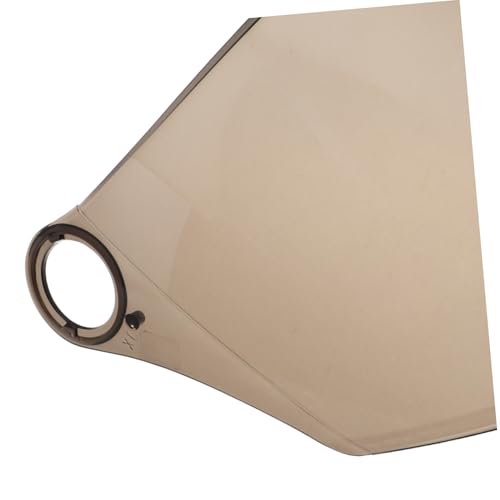 SOLUSTRE Motorhelmvisier Ersatz Braunes Pet Material Klare Sicht Ergonomisch für Herren Winddichtes Abnehmbares Motorradhelm Visier für Winter und Ganzgesichtsschutz von SOLUSTRE