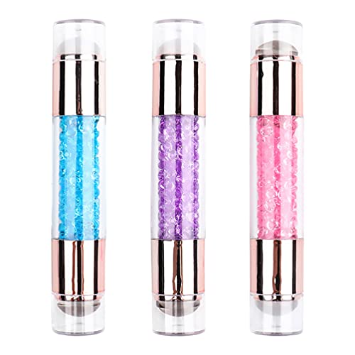 SOLUSTRE 3 Stücke Nageldesign Stempel Set Nail Art Stamper Stempel Nagelstempel Acryl Nail Art Stamping Stamp Printer für DIY French Nails Smile Line Werkzeug von SOLUSTRE