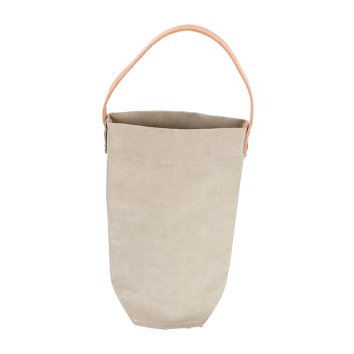 SOLUSTRE Reißfeste Graue Kraftpapier weinflaschentasche Umweltfreundliche Wiederverwendbare Flaschenverpackung Geeignet für Standard weinflaschen als Tragetasche für Outdoor Events und von SOLUSTRE