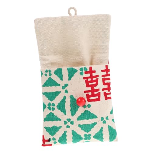 SOLUSTRE Schmuckbeutel Mit Knopf Für Ringe Armbänder Halsketten Schmuckaufbewahrungsbeutel Aus Stoff Für Kleine Gegenstände Verpackungsbeutel Zur Aufbewahrung Von Schmuck Und Münzen von SOLUSTRE