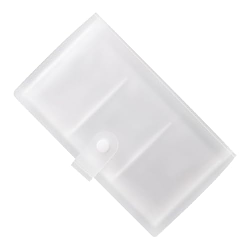 SOLUSTRE Visitenkartenhalter mit Fächern Transparente Aufbewahrung für Visitenkarten Kreditkarten und Namenskarten Langlebig für Damen Herren Geeignet von SOLUSTRE