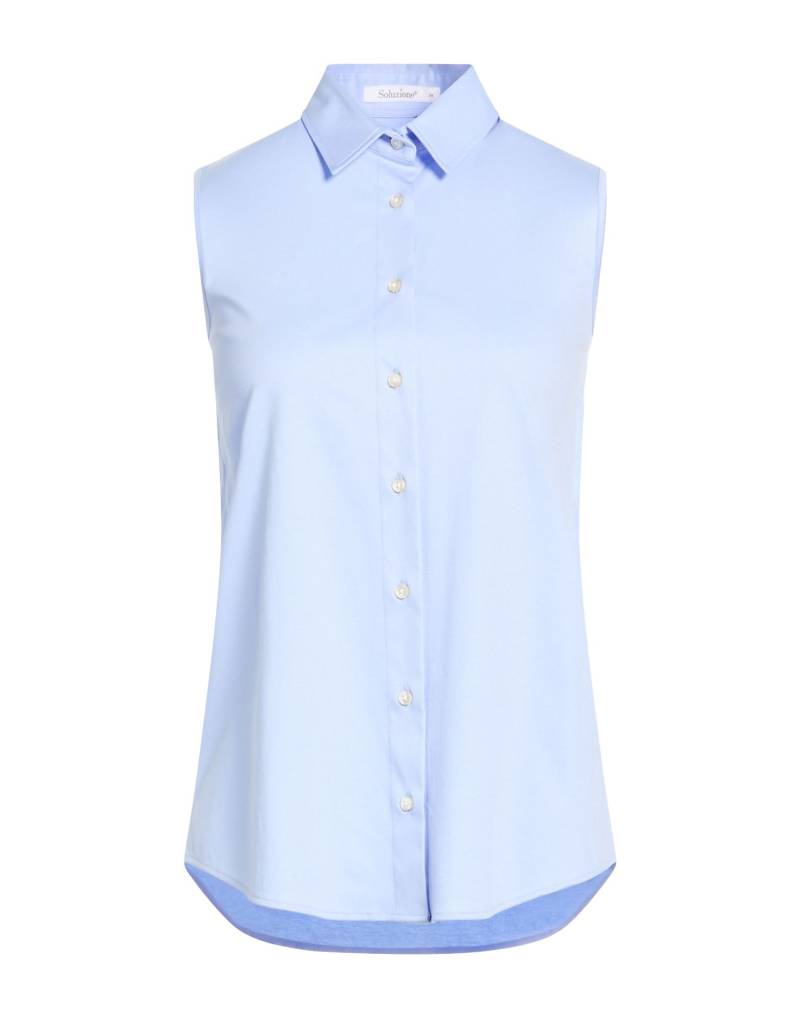 SOLUZIONE® Hemd Damen Himmelblau von SOLUZIONE®