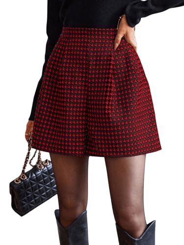 SOLY HUX Damen Shorts Elegant Kurz Hose Breites Bein Freizeitshorts Casual Frühling Sommer Shorts Going Outfit Casualshort Rot L SOLY HUX Damen Shorts Elegant Kurz Hose Breites Bein Freizeitshorts Casual Frühling Sommer Shorts Going Outfit Casualshort Rot L von SOLY HUX
