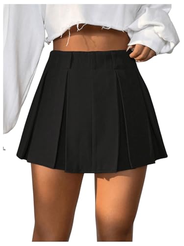 SOLY HUX Damen Hosenrock Minirock Faltenrock Prepy Short Freizeitrock Party Outfit Rock Hohe Taille Schwarz XS SOLY HUX Damen Hosenrock Minirock Faltenrock Prepy Short Freizeitrock Party Outfit Rock Hohe Taille Schwarz XS von SOLY HUX