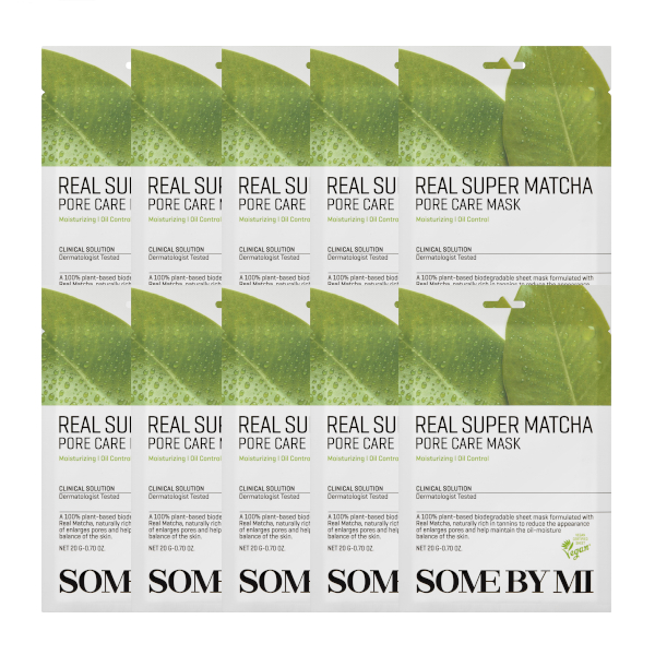 SOME BY MI - Real Super Matcha Pore Care Mask - 10stücke von SOME BY MI