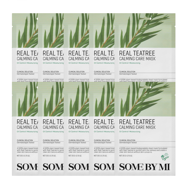 SOME BY MI - Real Teatree Calming Care Mask - 10stücke von SOME BY MI