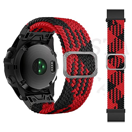 SOMKB 22 mm Nylon-Armband für Garmin Fenix 6, 6Pro, 5, 5Plus, 7, Forerunner 935, 945, Approach S60, S62, Armband für Garmin Epix, 22mm For Fenix 6 6Pro, Achat von SOMKB