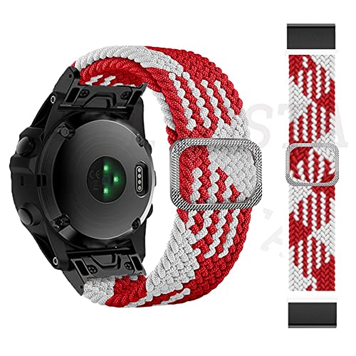 SOMKB 22 mm Smartwatch-Armband für Garmin Fenix 6, 6Pro, 5, 5Plus, 7, Descent MK2S, Easyfit, geflochtenes Armband für Marq-Serie, 22mm For Fenix 6 6Pro, Achat von SOMKB