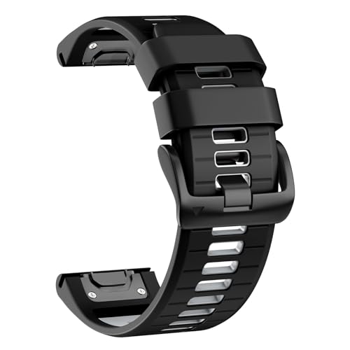 SOMKB 26 mm Uhrenarmband für Garmin Fenix 7X Pro/Fenix 7X/Fenix 6X Pro/Fenix 6X/Fenix 5X/Fenix 3, Silikon QuickFit 26 mm, Ersatz für Garmin Descent MK3i 51 mm/Epix Pro 51 mm/TACTIX 7, Einheitsgröße SOMKB 26 mm Uhrenarmband für Garmin Fenix 7X Pro/Fenix 7X/Fenix 6X Pro/Fenix 6X/Fenix 5X/Fenix 3, Silikon QuickFit 26 mm, Ersatz für Garmin Descent MK3i 51 mm/Epix Pro 51 mm/TACTIX 7, Einheitsgröße von SOMKB