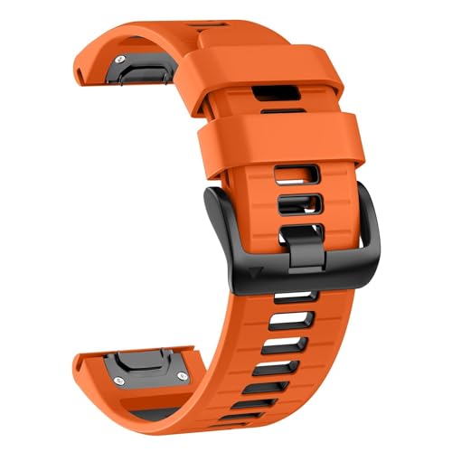 SOMKB 26 mm Uhrenarmband für Garmin Fenix 7X Pro/Fenix 7X/Fenix 6X Pro/Fenix 6X/Fenix 5X/Fenix 3, Silikon QuickFit 26 mm, Ersatz für Garmin Descent MK3i 51 mm/Epix Pro 51 mm/TACTIX 7, Einheitsgröße SOMKB 26 mm Uhrenarmband für Garmin Fenix 7X Pro/Fenix 7X/Fenix 6X Pro/Fenix 6X/Fenix 5X/Fenix 3, Silikon QuickFit 26 mm, Ersatz für Garmin Descent MK3i 51 mm/Epix Pro 51 mm/TACTIX 7, Einheitsgröße von SOMKB