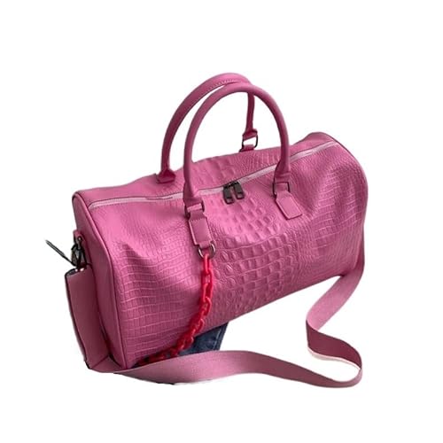 SOMKB Fitness Turnbeutel Reise PU Frauen Multifunktionstraining Handtasche Handgepäck Schulter Outdoor Crossbody Große Wochenendtasche Duffel, violett, Einheitsgröße von SOMKB