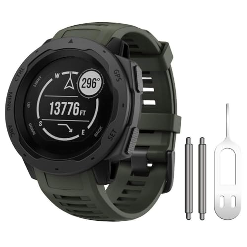 SOMKB Für Instinct Uhrenbänder, weiche Silikonbänder für Instinct Ersatzbänder kompatibel mit Instinct Solar/Esports/Tactical, Red, agate SOMKB Für Instinct Uhrenbänder, weiche Silikonbänder für Instinct Ersatzbänder kompatibel mit Instinct Solar/Esports/Tactical, Red, agate von SOMKB