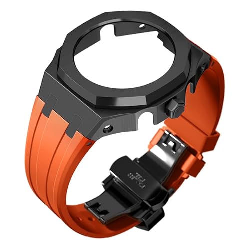 SOMKB Modifikationsset 4. Generation für Casioak GA2100 Mod Kit Set Metalllünette Gehäuse und Silikon-Gummiband kompatibel mit GA-2110 mit Werkzeug, Einheitsgröße, Achat von SOMKB