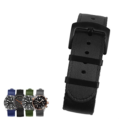 SOMKB Nato-Armband aus Nylon für Rox S-eiko-Armband, 20 mm, 22 mm, weiches Armband, 22 mm, Achat von SOMKB