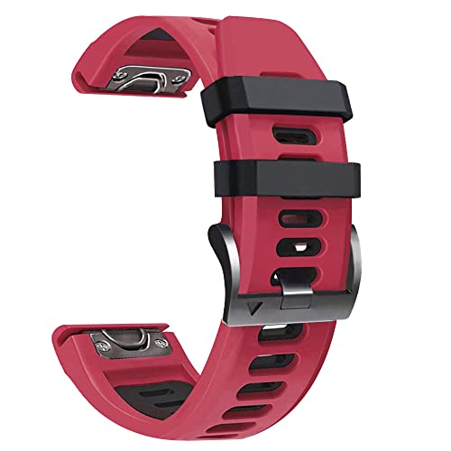 SOMKB Silikon-Uhrenarmbänder mit Schnellentriegelung für Garmin Fenix 7X 7 6 6X Pro 5X 5 Plus 3 3HR Forerunner 935 945 Smartwatch-Armband, 26mm Fenix 6X 6XPro, Achat von SOMKB