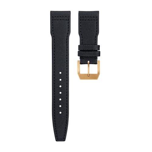 SOMKB Uhrenarmband aus Nylon-Leinen-Leder, 21 mm, 22 mm, für IWC-Armband Spitfire Mark 18 Portugieser Portofino Pilot IW3777, 21 mm, Achat SOMKB Uhrenarmband aus Nylon-Leinen-Leder, 21 mm, 22 mm, für IWC-Armband Spitfire Mark 18 Portugieser Portofino Pilot IW3777, 21 mm, Achat von SOMKB