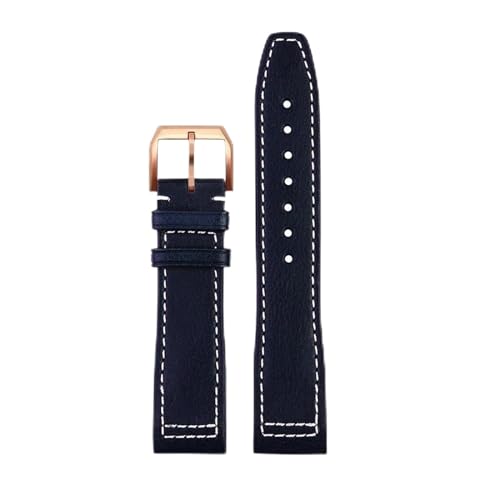 SOMKB Uhrenarmband aus italienischem Kalbsleder für IWC Pilot IW378003 IW328203/205/201 Mark 20, echtes Leder, 21 mm, Schnellverschluss-Armband, 20 mm, Achat von SOMKB