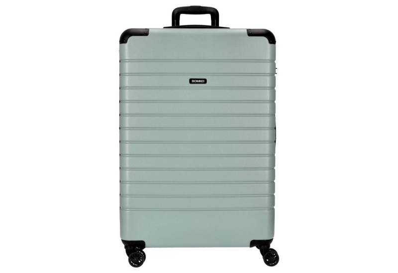 SOMKO Koffer Line - 4-Rollen-Trolley L 77 cm (mint), 4 Rollen Rollen von SOMKO