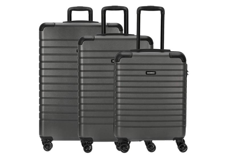 SOMKO Kofferset Line - 4-Rollen-Trolley Set 3tlg. (anthrazit) von SOMKO