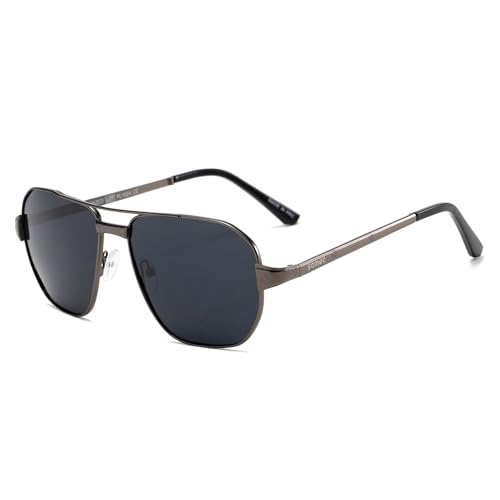 SOMOC Polarisierte Sonnenbrille Herren, Sonnenbrillen Retro Klassische Vintage Polarisierte Brille UV400 Metallrahmen Schutz Classic Sunglasses für Fahren SP-9380, C1 SOMOC Polarisierte Sonnenbrille Herren, Sonnenbrillen Retro Klassische Vintage Polarisierte Brille UV400 Metallrahmen Schutz Classic Sunglasses für Fahren SP-9380, C1 von SOMOC